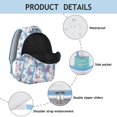 thumbnail image 4 of "Stylish Butterfly Design Backpack - Ergonomic School Bag for Teens & Adults, Spacious Compartment for Laptop & Books, Trendy Floral Gift", 4 of 6