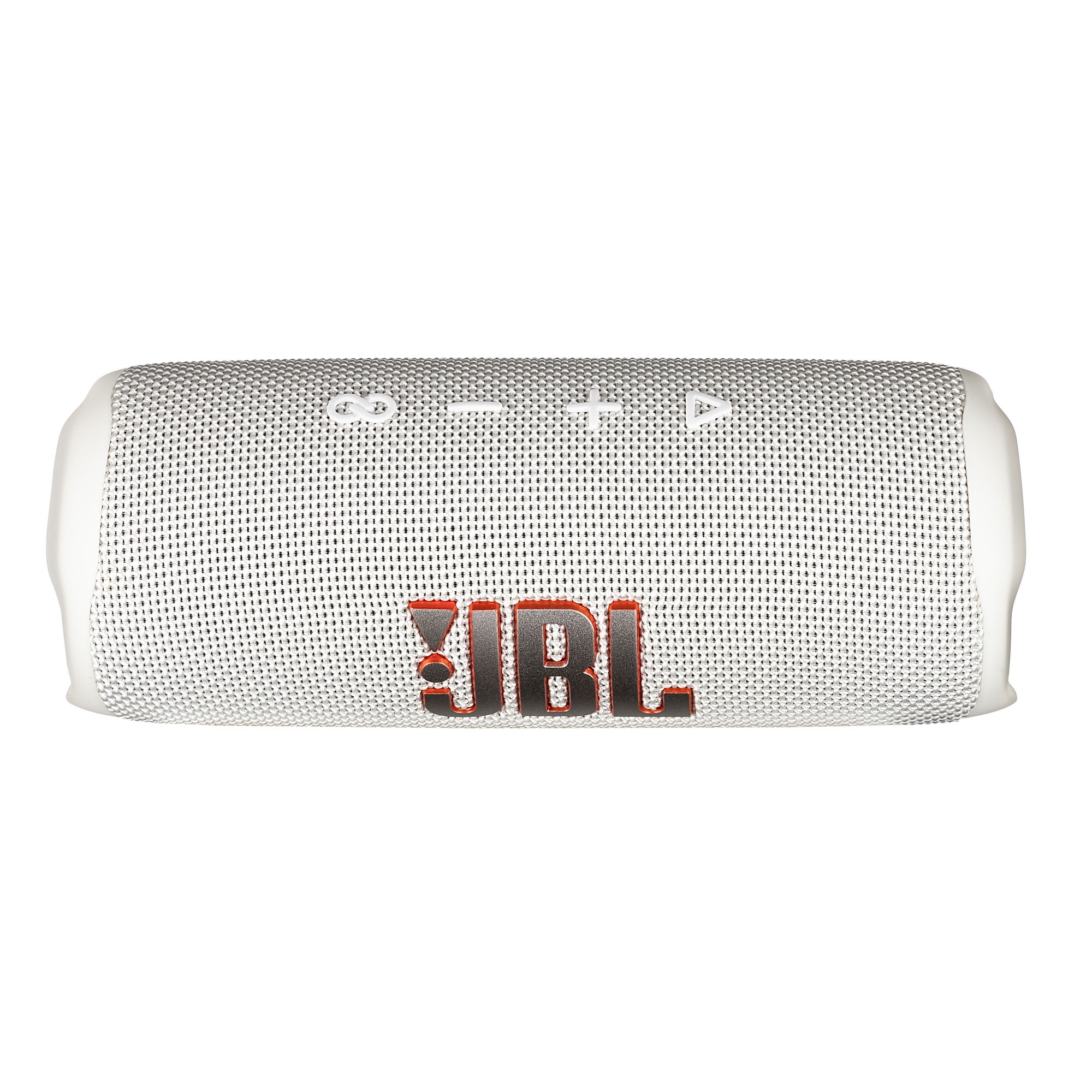 JBL Flip 6 Portable Bluetooth Speaker, IP67 Waterproof, Deep Bass, White Bundle with Travel Case (International Model)