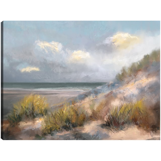 Cuadro Decorativo - Las dunas al anochecer Jr Impresión en canvas, estrechado