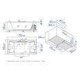 thumbnail image 5 of EAGO AM196ETL 6 ft Clear Rectangular Acrylic Whirlpool Bathtub for Two, 5 of 15