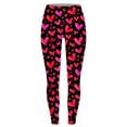 thumbnail image 4 of Buigttklop Valentine'S Day Heart Printed Yoga Pants for Women Full Length Workout Tights Leggings High Waist Soft Sports Trousers, 4 of 4