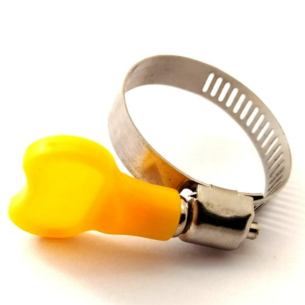 10 PCS Stainless Steel Butterfly Hose Clamps - For 16mm To 25mm OD Plastic Tubes, Homebrew & Plumbing