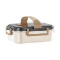 thumbnail image 1 of Lonchera apta para alimentos, lonchera de gran capacidad, caja bento sellada para almacenar comidas blanco, 1 of 9