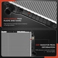 thumbnail image 6 of A-Premium Engine Coolant Radiator Assembly with Transmission Oil Cooler Compatible with Chevrolet Aveo 04-08, Aveo5 & Pontiac Wave & Suzuki Swift, Automatic Transmission, Replace# 96536524, 96536526, 6 of 8