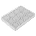 thumbnail image 2 of Miangastore Gems Display Case: Small Plastic Gemstone Container - 12 Grids Acrylic Jewelry Box - Storage Organizer With Clear Lids Sponge For Rock Collectibles Rhinestone Crystal Charms Bead, 2 of 8
