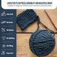 thumbnail image 7 of Mary Maxim Starlette Crochet and Knitting Yarn - Acrylic Worsted Weight Yarn 4, Dark Azure, 7 of 7