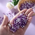 thumbnail image 7 of Naler 500Pcs Art Pearls,6mm Acrylic Pearl Beads Charms for Art Craft Decorations Jewellery Making DIY, 4 Colors (Purple Series),Women, 7 of 7