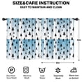 thumbnail image 2 of Bigfoot and Silhouette Blue Pattern Insulated Teens Curtains Set Of 2, Bedroom Essentials, Toddler Room Decor 52"x63", 2 of 5