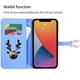 thumbnail image 3 of Funda con estampado de alce para iPhone 14 Pro Max con tarjetero, cordón, piel sintética, función billetera y protección contra caídas en las esquinas., 3 of 5