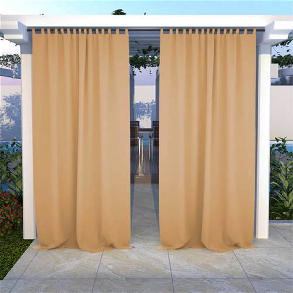 Blackout Outdoor Curtains for Patio Waterproof W100 x H95, Thermal