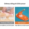 thumbnail image 2 of 2 In 1 Dumpling Maker Machine,Dumpling Maker Wrapper Mold,Kitchen Dumplings Making Tool,2 In1 Portable Empanada Press Dumpling Skin Maker Machine(Orange), 2 of 5