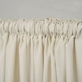 thumbnail image 4 of 3S Brother's Home Decorative Ecru Curtains 100" Wide Extra Long Luxury Colors Linen Look Custom Made 5-25 Feet Made in Turkey Hang Back Tab & Rod Pocket Single Panel Home Décor (100"Wx192"L), 4 of 6