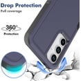 thumbnail image 5 of KOMI for Samsung Galaxy A35 5G Case: Dual Layer Protective Heavy Duty Cell Phone Cover Shockproof Rugged with Screen Protector - Military Protection Bumper Tough - Samsung Galaxy A35 5G 2024, Blue, 5 of 5