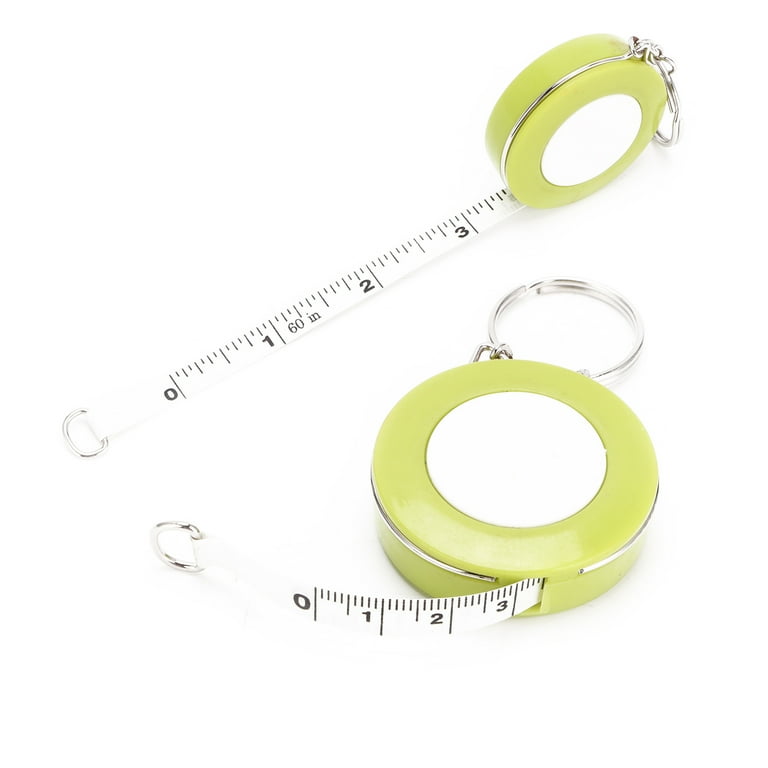 Zerodis Fabric Tape,Tailor Measuring Tape,Soft Tape Measure Mini Colored  Keychain Shape Retractable Ruler for Fabric Sewing Tailor Cloth Knitting 