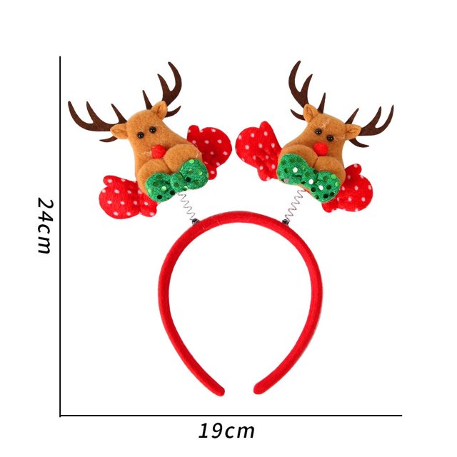 Diademas de Navidad para niños y adultos, diadema de astas de alce, árbol de Papá Noel, adornos de reno, decoración de Navidad, regalos de fiesta de Cosplay