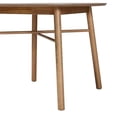 thumbnail image 3 of Baxton Studio Denmark Mid-Century Modern French Oak Brown Finished Rubberwood Dining Table, 3 of 8