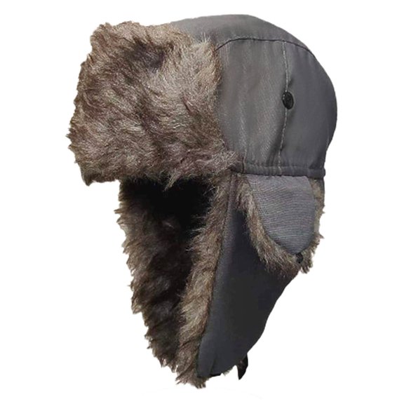 Winter Hats for Men&Women Cotton Ear‑protective Wind‑proof Cycling Cap Fashionable Hats Breathable Gray