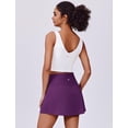 thumbnail image 3 of Pinspark Women Tennis Skirts with Pockets Tummy Control Active Skorts A Line Workout Golf Skirts V-Waisted, 3 of 6