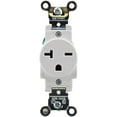 thumbnail image 3 of Leviton 5461-W Single Receptacle Industrial Grade 6-20R 20A 250V BandS Wired - White, 3 of 3