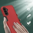 thumbnail image 5 of Compatible with Samsung Galaxy A14 5G Case with HD Screen Protector (2 Pack), Galaxy A14 5G Case, Samsung A14 5G Case Durable Shockproof 3-Layer Cover for Samsung A14 5G Phone (Red Black), 5 of 13