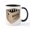 White/Black Inside, variant on CafePress - Case Of The Mondays Cartoon Edition Mug - 11 oz Ceramic Mug - Novelty Coffee Tea Cup