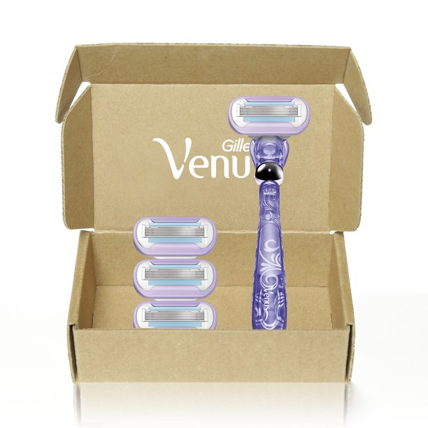 Gillette Venus Extra Smooth Swirl Women's Razor 1 handle + 4 refills