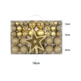 thumbnail image 3 of 101 piezas de adornos de Bolas de Navidad BLESIY Oro Bolas colgantes, 3 of 8