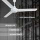 thumbnail image 2 of Narvik, Ventilador de Techo Industrial, 56 pulgadas, Aspas Aluminio, Control de Pared, Blanco Mate, Nuevo, 2 of 8