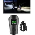 thumbnail image 4 of Faro de con campana, luz delantera de con carga USB, linterna de manillar, faro de con bocina, medidor de , pant Edición de actualización negro, 4 of 9