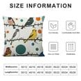thumbnail image 5 of Shiartex Rowley Birds Throw Pillow Covers Colorful Boho Cute Farmhouse Country Nature Modern Square Pillowcases for Couch Sofa Bedroom Living Room Decor, 5 of 5