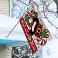 thumbnail image 5 of Welcome Christmas Mouse Santa Decorative House Flag, Xmas Peppermint Candy Wreath Ornament Garden Yard Outside Decorations, Winter Holiday Farmhouse Outdoor Large Home Decor Double Sided 28x40, 5 of 6