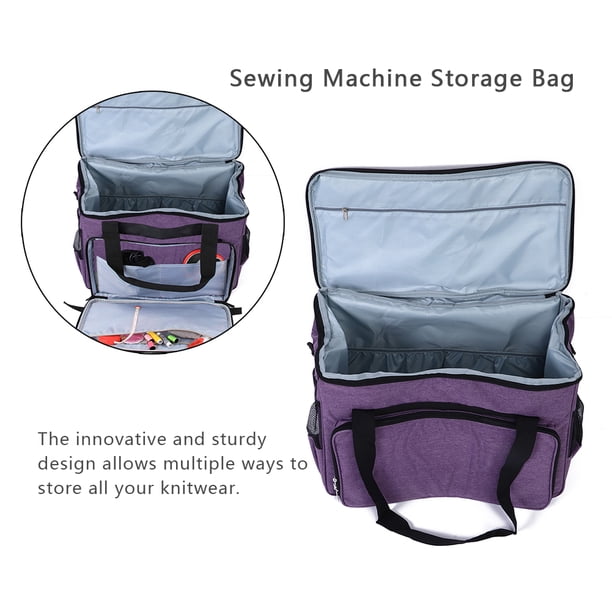 2 Poches Organiseur Laine & Tricot – Sac Maille Nylon Avec Poignée, Rangement Fil Crochet Aiguilles, Voyage Maison