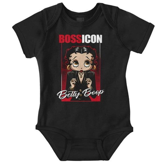 Betty Boop Mob Boss Icon Cartoon Bodysuit Jumper Girls Infant Baby Brisco Brands NB