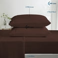 thumbnail image 3 of 400 Thread Count 4 Piece Quality Sheet Set 10 Inch Deep Pocket 100% Egyptian Cotton Color Colclate Stripe Size Queen, 3 of 6