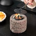thumbnail image 2 of HWRETIE Desktop Mini Fireplace Stove Decorative Small Portable Home Tabletop Fireplace Ornament Indoor Outdoor Home Decor Display Prop, 2 of 7