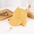 thumbnail image 6 of ROHUUQUE Kids Sun Hats UV Protection Wide Brim Boonie Hat Breathable Mesh Foldable Neck Flap Hat for Outdoor Yellow, 6 of 8