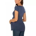 thumbnail image 5 of SDNall Summer Women Clothes Round Neck Short Sleeve Ruffle Fold Pregnant Tops, 5 of 9