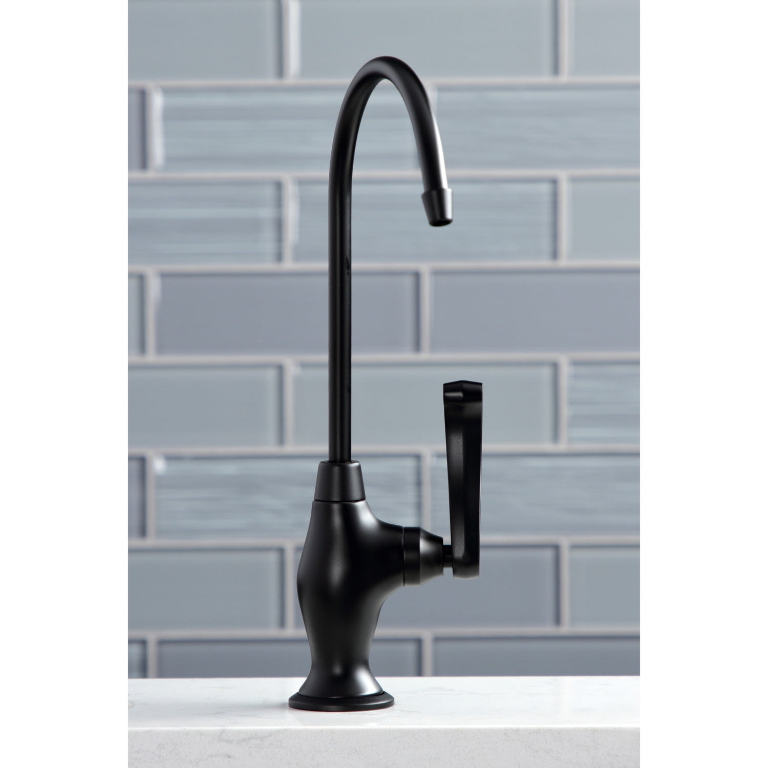 Kingston Brass KS3190FL Royale Single Handle Water Filtration Faucet, Matte Black