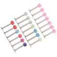 thumbnail image 1 of 20 piezas moda lengua barra labio labret tragus anillos barra joyería - forma forma forma acrílica a rayas, 1 of 7
