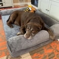 thumbnail image 2 of Dog Bed Extra Large Orthopedic Pet Mattress Couch Sleeping Bed Cushion with Removable Washable Cover Soft Sponge Foam ShopWise Round, 2 of 6