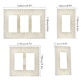 thumbnail image 2 of Yayeee Rocker Switch Wall Plate 3-Gang 6.5"x4.6" Home Decorative Outlet Cover, Sunshine, 2 of 6