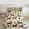 thumbnail image 2 of Manfei Merry Xmas Moose Full Size Comforter Sets, Christmas Tree Bedding Comforter Set, Happy New Year Bedding Sets, Ultra Soft Home Decor, Reversible 3-Piece, 2 of 8