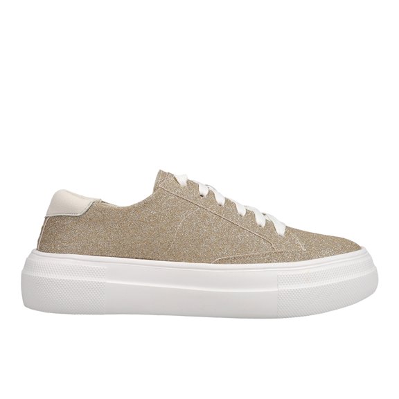 Corkys Womens Glaring Glitter Platform Lace Up Athletic Sneakers Casual Sh