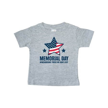 

Inktastic Memorial Day Grunge Remembering Those We Have Lost Gift Baby Boy or Baby Girl T-Shirt