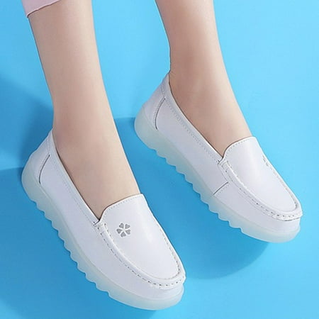 

Cathalem Women Comfortable Shoes Casual Women Loafers Shoes Wedges Soft Bottom Comfortable Boat Sandals for Women Casual Summer C 8.50