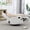 Beige, variant on REHOUSING Adult Velvet Nursery Rocking and Swivel Recliner with Foot Rest, Brown