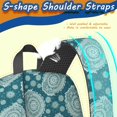 thumbnail image 5 of Paisley and Damask Green Pattern 17" Waterproof Oxford School Backpacks for Teens, S-Shape Padded Straps, for School, Travel, Hiking, Camping, 5 of 5