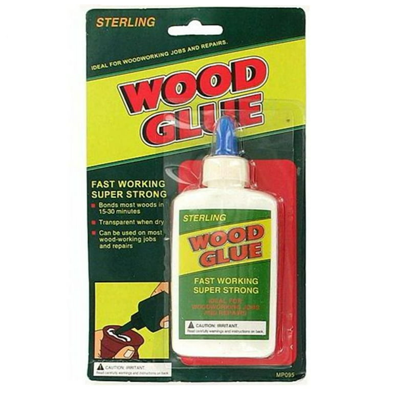 Wood Glue For Woodworking And Hobbies, Extra Strength For Crafts, 16 oz./1  pound, Water Based Clear PVA Glue For Interior & Exterior, Low Viscosity (4