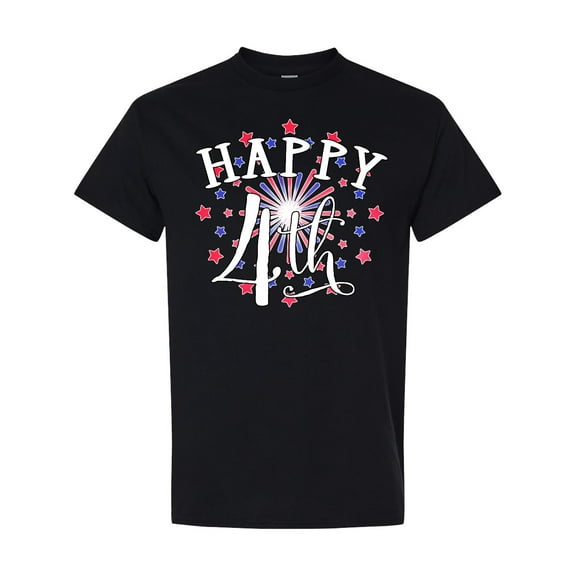 Inktastic Happy 4th Fourth of July Firework T-Shirt