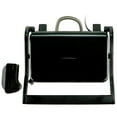 thumbnail image 2 of Ovente GP0620B 2 Electric Panini Press Grill and Gourmet Sandwich Maker with Auto Shut-Off, Drip Tray Included, Nickel Brushed, 2-Slice (Black), 2 of 5